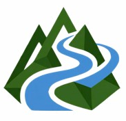 田舎を言い訳にしない会 山と川のロゴ